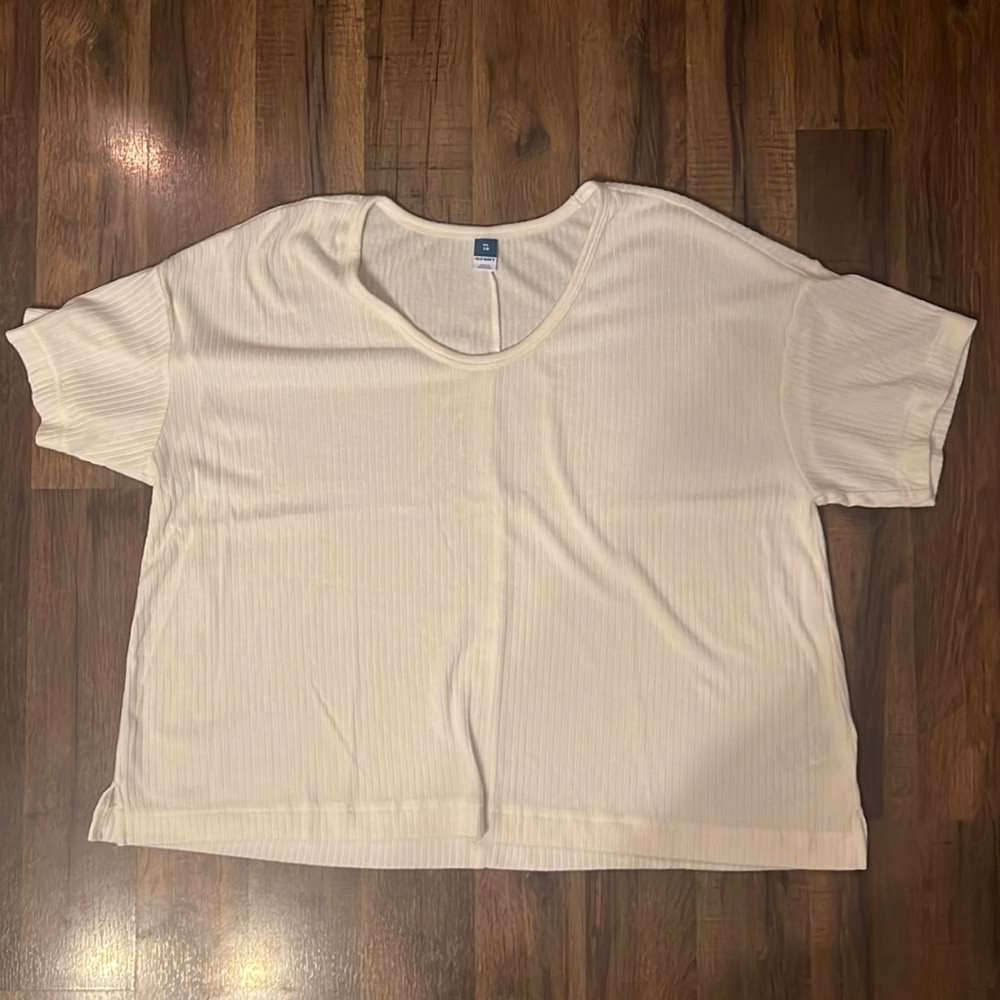 ❤️ 5/$25 ❤️ Old Navy Oversized Slight Cropped Ribbed Knit Top